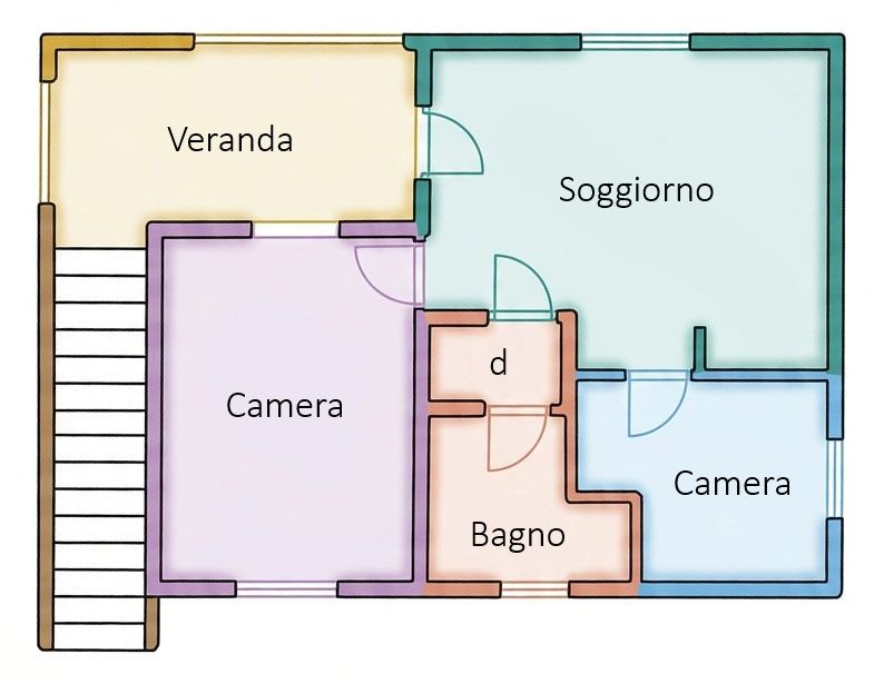 Planimetria Appartamento 101